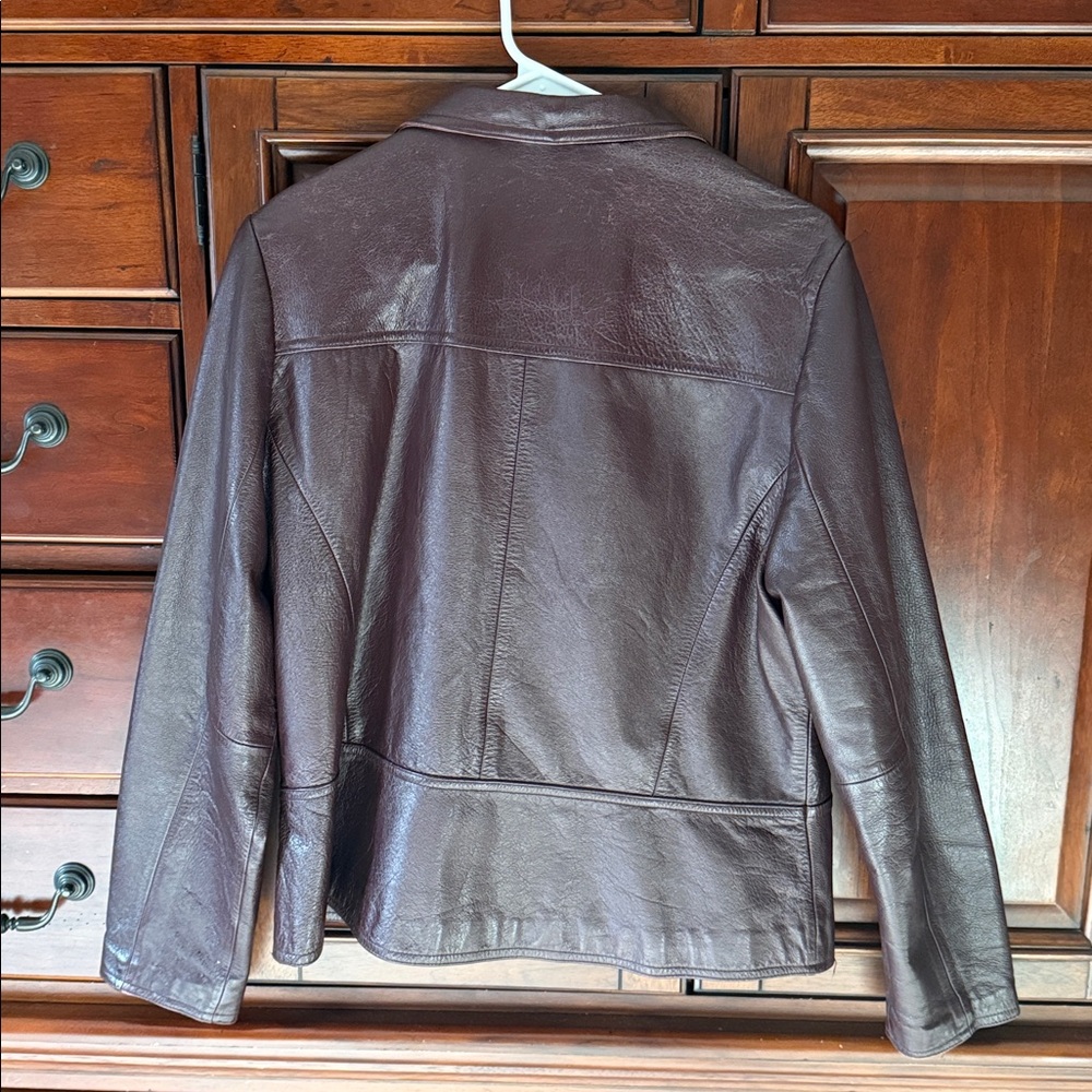 Wilsons Leather MAXIMA Women's Dark Brown Leather Jacket, XL - Picture 3 of 12